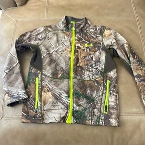 UNDER ARMOUR Scent Control Camouflage Jacket Youth M Realtree EUC